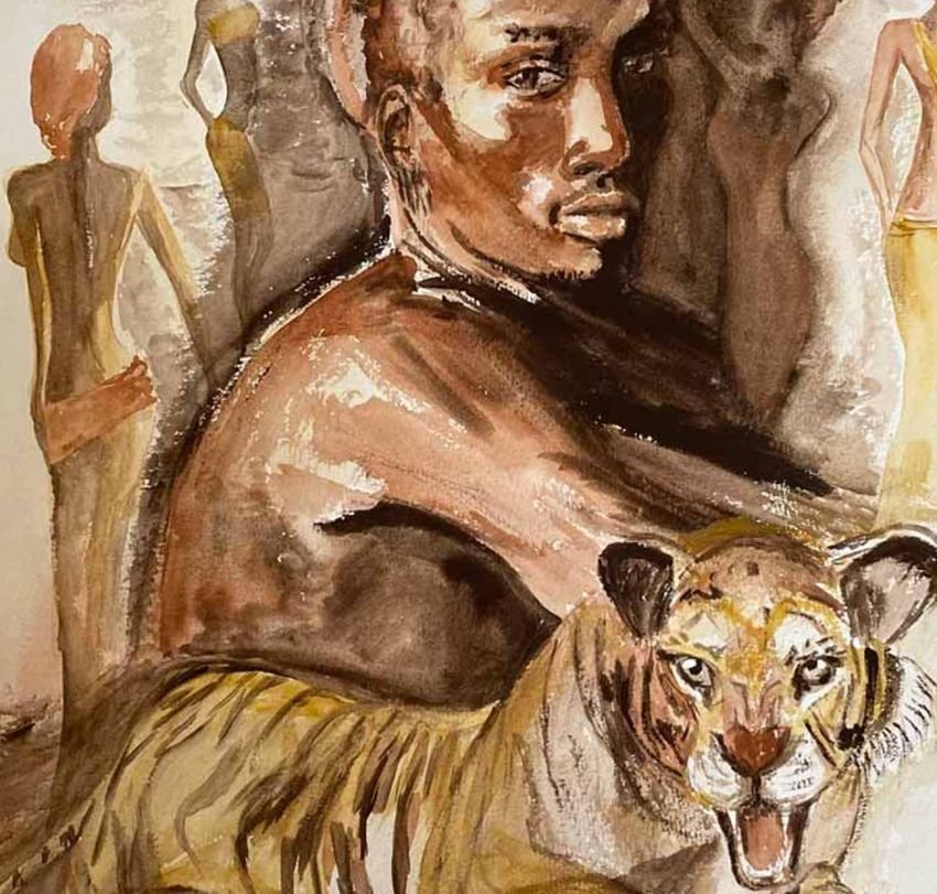 tableaux à l'aquarelle peint par Brigitte Besquent
