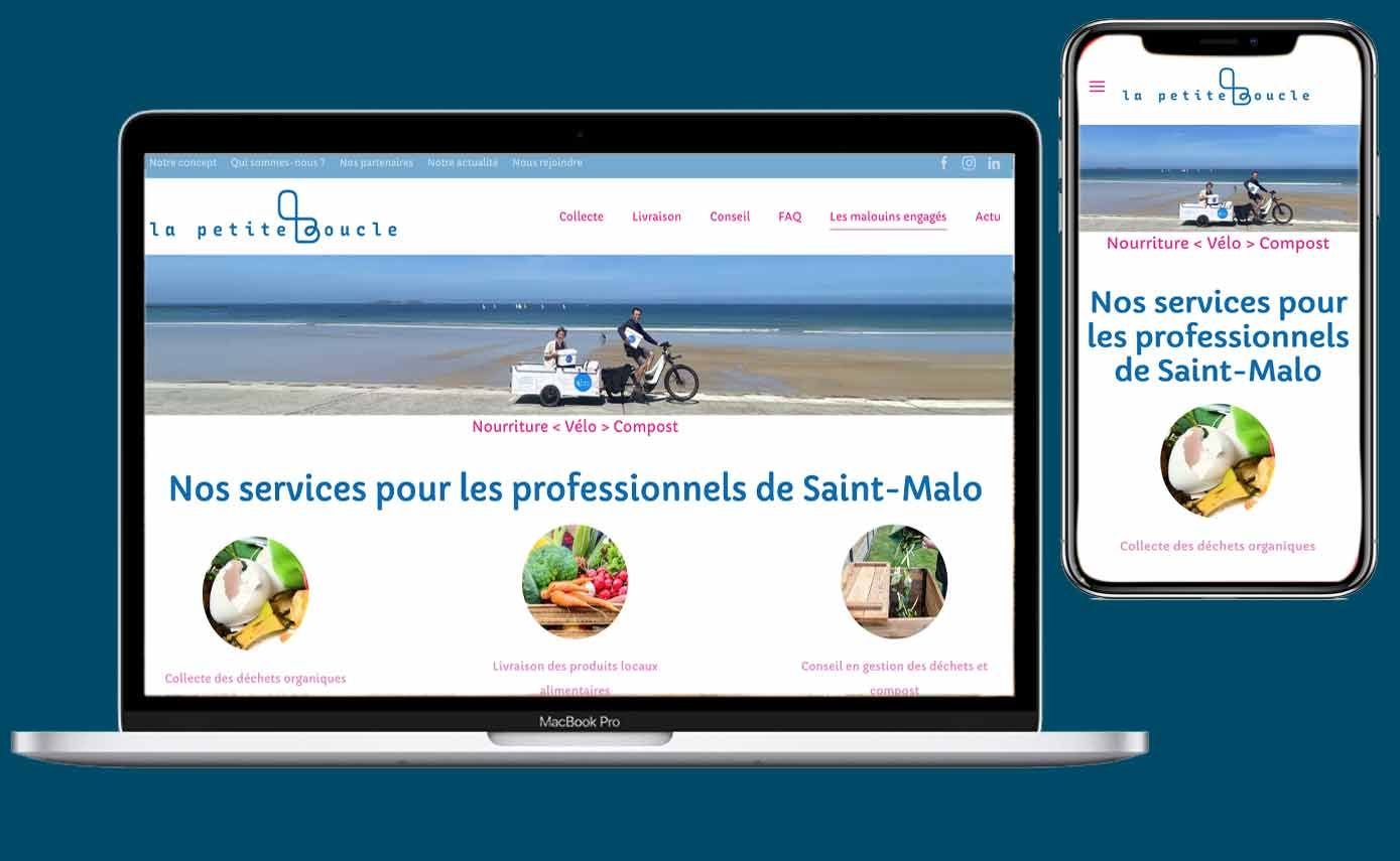 site web la petite boucle - 3 services aux professionnels malouins
